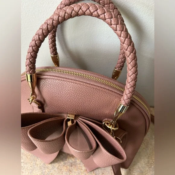 Crossi Dusty Rose Vegan Pebbled Leather Like new condition - Picture 6 of 12